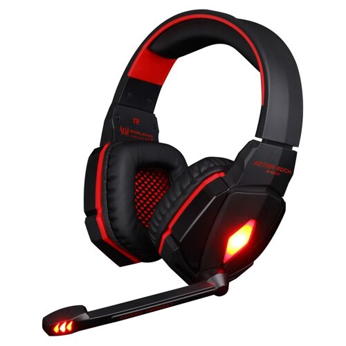 Casque de jeu KOTION EACH G4000 Noise Cancelling avec Mic Hi-Fi Driver LED Light - Rouge