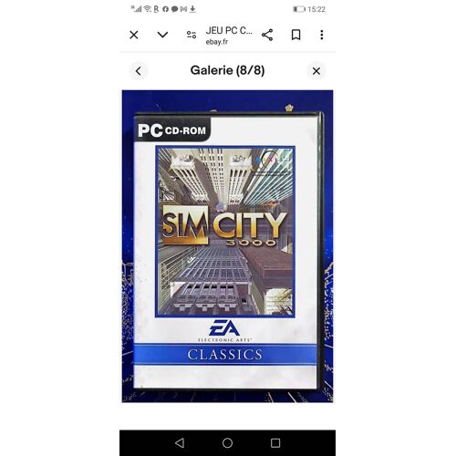 Jeu Pc Sim City 3000 /7 /X2