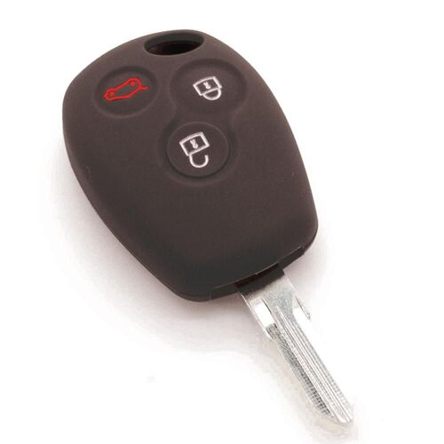 Housse De Clé En Silicone Pour Vivaro Trafic Modus 3 Boutons Rouge