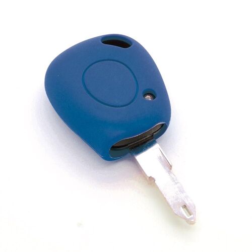 Housse De Clé En Silicone Pour Renault Laguna Safrane Espace Bleu Foncé