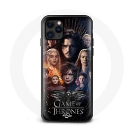 Coque Pour Iphone 12 Pro Max Game Of Thrones Saison 8 Le Trône De Fer L'affiche De L'équipage Logo Aigle Gris