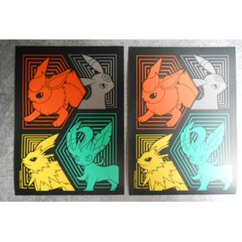 2 Protèges Cartes (Sleeve) Pokemon Eb7 Noctali, Pyroli, Voltali, Phyllali - Original Et Non Ultra Pro