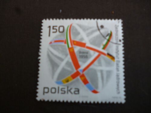Timbre Pologne :Dubna 1956:Accélerateur À Protons.