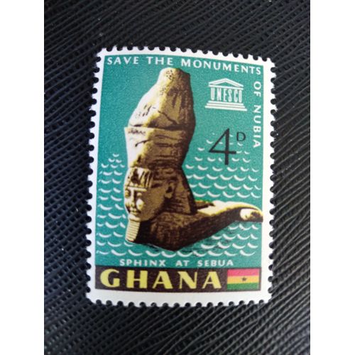 Timbre Ghana Yt 146 Sphinx De Wadi Es-Sebua 1963 ( 040506 )