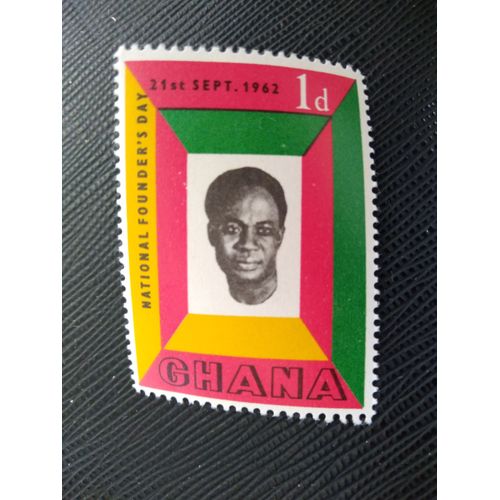 Timbre Ghana Yt 116 Kwame Nkrumah 1962 ( 040506 )