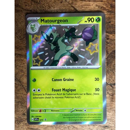 Carte Pokemon Matourgeon Holo 90 Pv - Shiny -Ecarlate & Violet 077