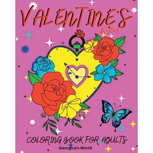 Valentine's Day Coloring Book For Adults
