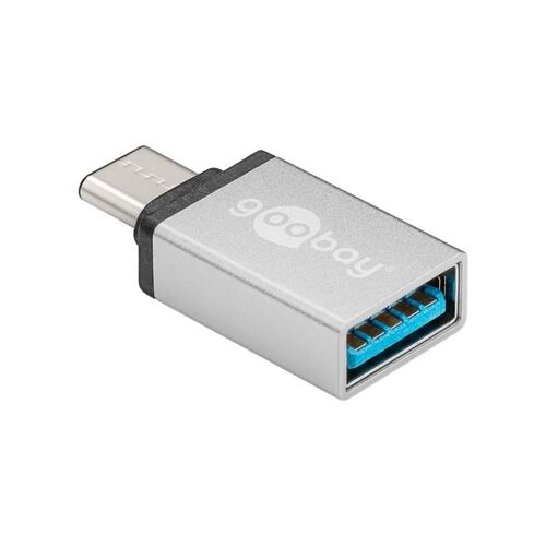 USB 3.0 adaptateur [1x USB-C? prise mâle - 1x USB 3.0 femelle A] argent Goobay