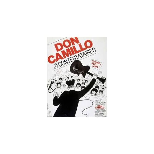 Don Camillo Et Les Contestataires - Mario Camerini - Gaston Moschin - Lionel Stander - 1970 - Affiche De Cinéma Pliée 120x160 Cm