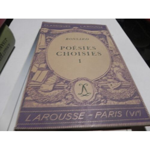 Poesies Choisies I - 1545 - 1560