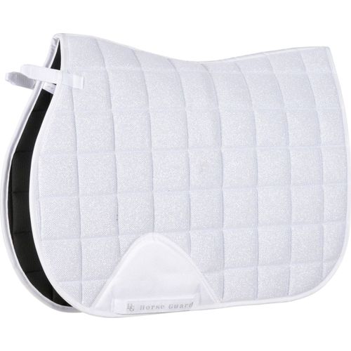 Tapis De Selle Hg Mesh Glitter Blanc Taille Poney
