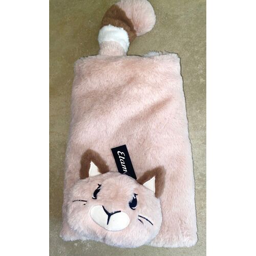 Doudou Chat Étam Rose Blanc Marron Peluche Jouet Bill & Nuts Range Pyjama Enfant Bébé 