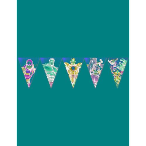 Guirlande happy birthday Avengers Mighty Taille Unique