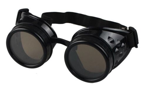 Accessoires Costume Lunettes Rondes Marron Protection Goggles Aviateur Motard Punk Steampunk Antique Gothique Rétro Vintage Anime Manga Black Sugar Boutique Lolita Mode Cosplay Déguisements Paris