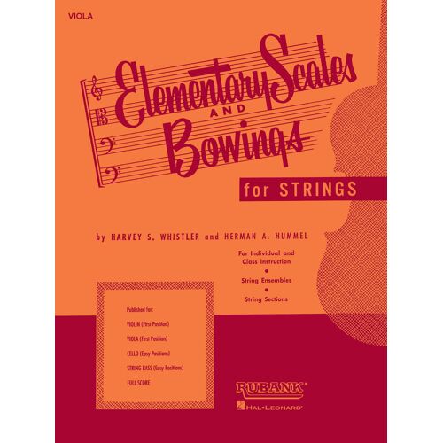 Elementary Scales And Bowings-Viola (First Pos.) / Recueil