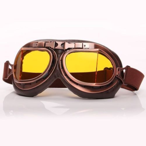 Homme Femme Rétro Moto Sport Volant Lunettes Pilote Ski Goggle Lunettes