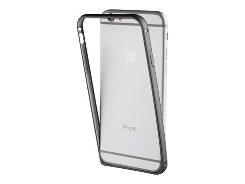 Muvit - Pare-Chocs Pour Téléphone Portable - Aluminium, Polyuréthanne Thermoplastique (Tpu) - Noir Piano