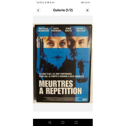 Dvd Meurtres A Repetition /7 /X2