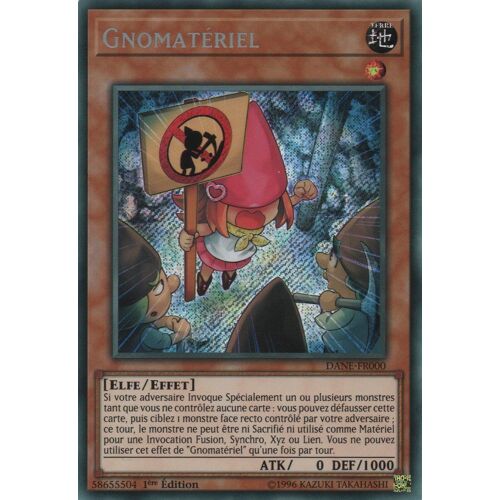 Yu Gi Oh ! Gnomatériel ( Dane-Fr000 ) Secret Rare En Français