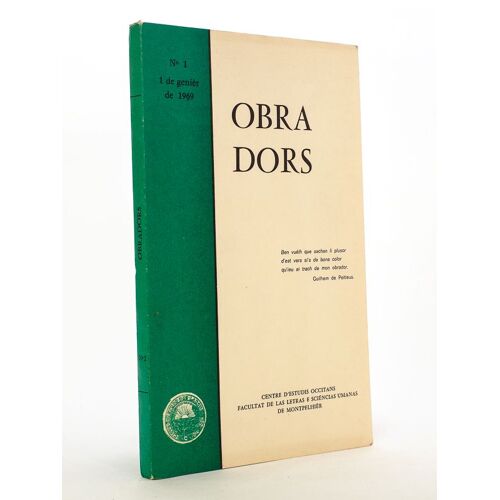 Obra Dors N° 1 De Genièr De 1969