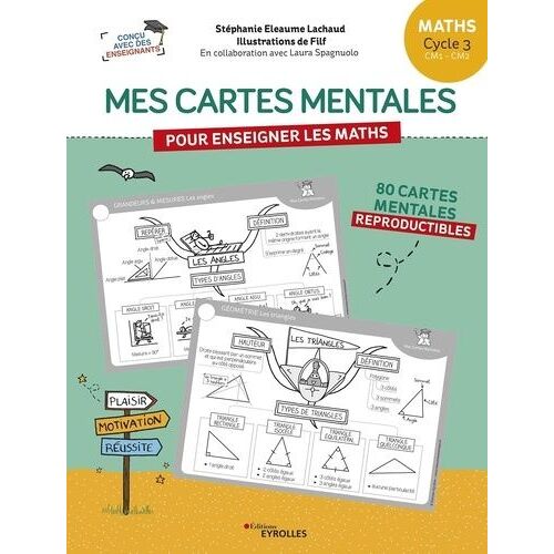 Mes Cartes Mentales Pour Enseigner Les Maths Cycle 3 : Cm1, Cm2 - 80 Cartes Mentales Reproductibles