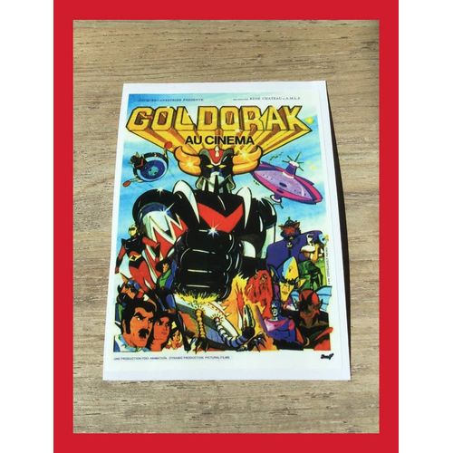 Sticker Autocollant Promotionnel Vignette Affiche Film Figurine Goldorak Au Festival Du Film Cinema 1979 Vintage
