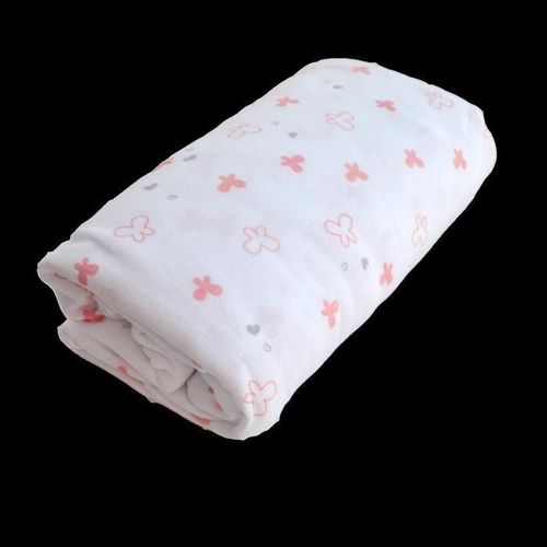 Doux Nid Drap Housse Imprimé Lapinou - 70x140 Cm