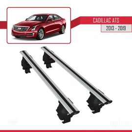 Barres De Toit - Ace-4 - Compatible Cadillac Ats 2013-2019 - Aluminium - Gris - Charge 300 Kg