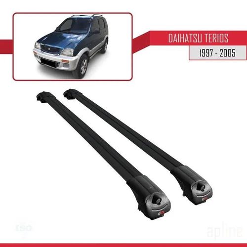 Barres De Toit - Ace-1 - Daihatsu Terios 1997-2005 - Aluminium - Noir - Charge Utile 300 Kg