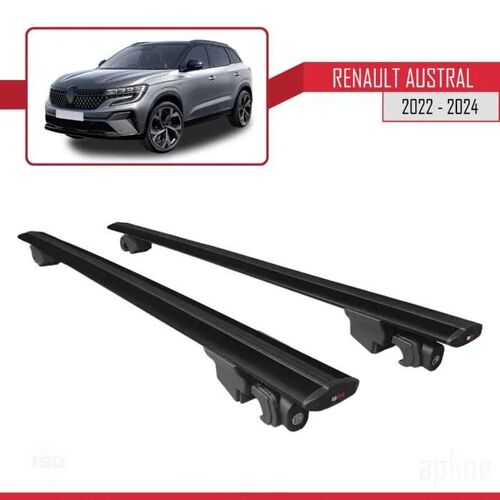 Barres De Toit - Renault - Austral 2022-2024 - Aluminium - Noir - Charge Utile < 300 Kg