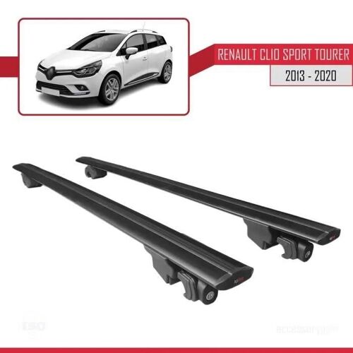 Barres De Toit - Renault - Clio 4 Sport Tourer - Aluminium - Noir - 2013-2020