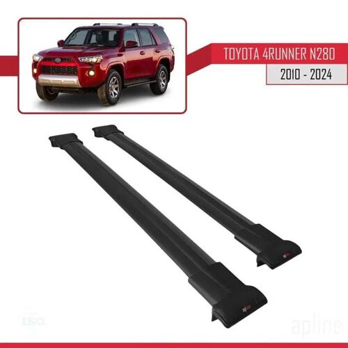 Barres De Toit Railing Porte-Bagages - Fly - Toyota 4runner 2010-2023 - Noir - Aluminium - Charge < 300kg