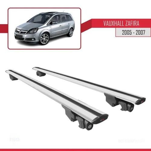Barres De Toit - Vauxhall - Zafira 2005-2007 - Aluminium - Gris - Verrouillable