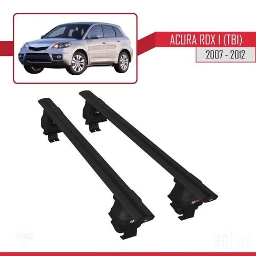 Barres De Toit - Ace-4 - Compatible Acura Rdx I (2007-2012) - Aluminium - Noir - Charge < 300 Kg