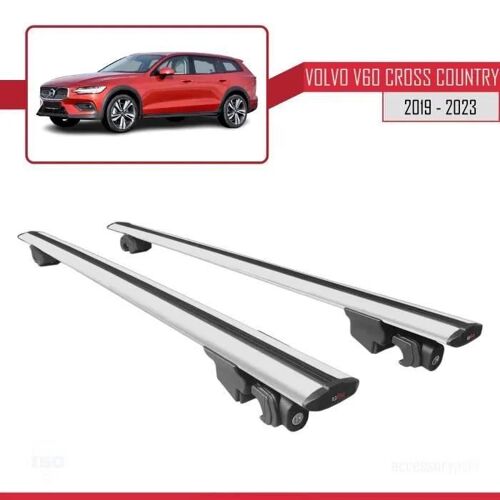 Barres De Toit - Volvo - V60 Ii Cross Country - Aluminium - 2 Barres - Gris
