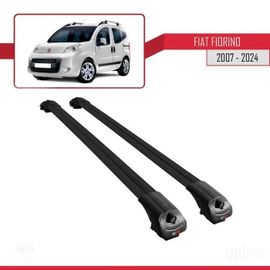 Barres De Toit - Ace-1 - Fiat Fiorino 2007-2023 - Aluminium - Noir - Charge Utile 300 Kg