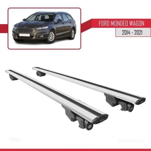 Barres De Toit - Ford - Mondeo Wagon 2014-2021 - Aluminium - Gris - Verrouillable