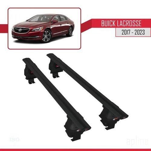 Barres De Toit - Ace-4 - Compatible Buick Lacrosse 2017-2023 - Aluminium - Noir - Charge 300 Kg