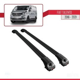 Barres De Toit - Ace-1 - Fiat Talento 2016-2021 - Aluminium - Noir - Charge Utile 300 Kg