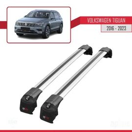 Compatible Avec Volkswagen Tiguan 2016-2023 Barres De Toit Ace-2 Railing Porte-Bagages De Voiture Gris