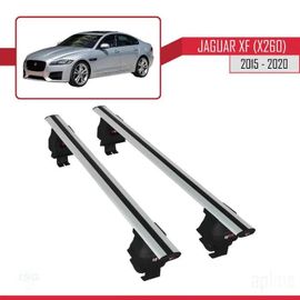 Barres De Toit - Ace-4 - Jaguar Xf (X260) 2015-2020 - Aluminium - Gris - Charge Utile 300 Kg