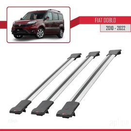 Barres De Toit - Fly - Modèle Gris - 3 Pièces - Aluminium - Charge Utile 300 Kg