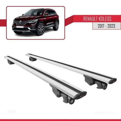 Barres De Toit - Renault - Koleos 2017-2023 - Aluminium - Gris - Verrouillable