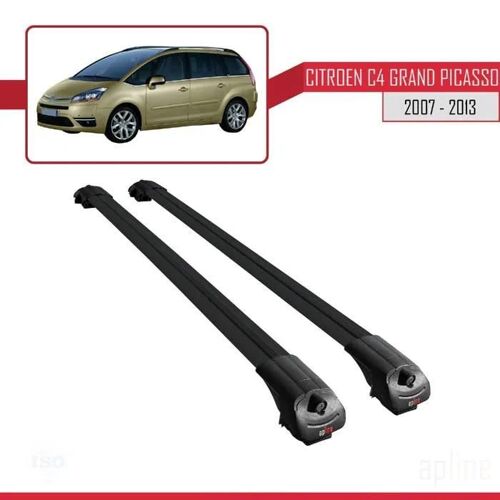 Pour Citroen C4 Grand Picasso 2007-2013 Barres De Toit Ace-1 Railing Porte-Bagages De Voiture Noir