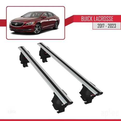 Barres De Toit - Ace-4 - Compatible Buick Lacrosse 2017-2023 - Aluminium - Gris - Charge 300 Kg