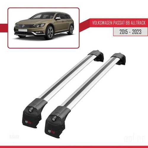 Barres De Toit - Ace-2 - Volkswagen Passat Alltrack (B8) - Aluminium - Gris - Charge 300 Kg