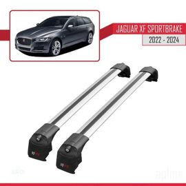Barres De Toit - Jaguar - Xf S - Aluminium - Gris - 2 Barres 2018-2024