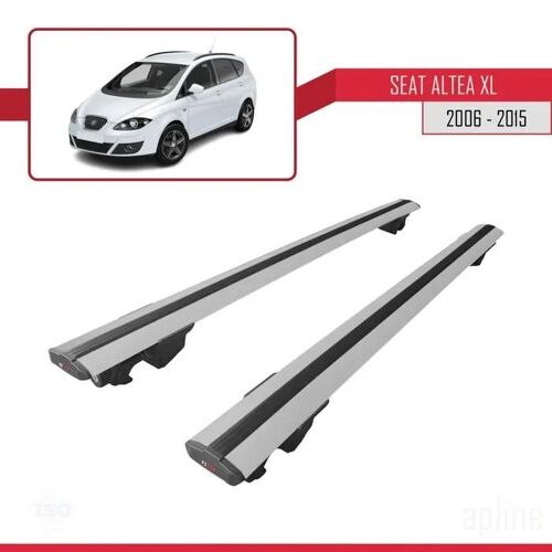 Porte-Bagages De Toit - Seat - Hook - Aluminium - Gris - Charge Utile 300 Kg