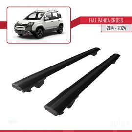 Porte-Bagages De Toit - Fiat - Panda Cross - Aluminium - Noir - Hook
