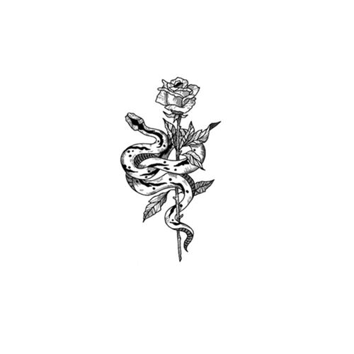 Faux Tatouages Temporaires Noirs Et Blancs Imperméables Pour Femmes, Art Géométrique À La Mode 